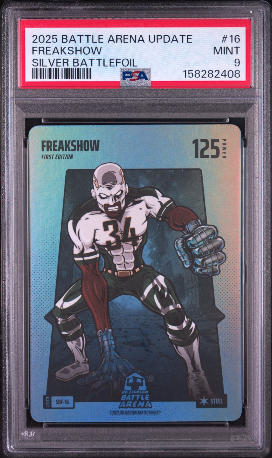2025 Bo Jackson Battle Arena Update Silver Battlefoil Freakshow #16 Mint 9 front