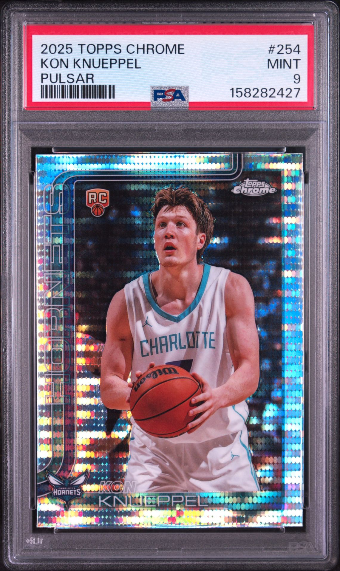 2025 Topps Chrome Kon Knueppel #254 (Pulsar) Mint 9 front