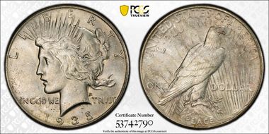 1935 $1 MS64