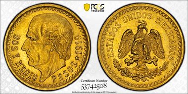 1919 2 1/2 P MS63