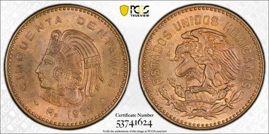 1959-Mo 50C KM-450 MS64RB