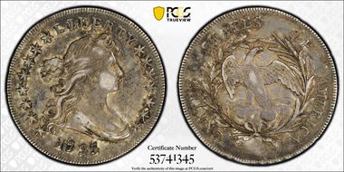 1795 $1 Draped Bust, Centered XF45