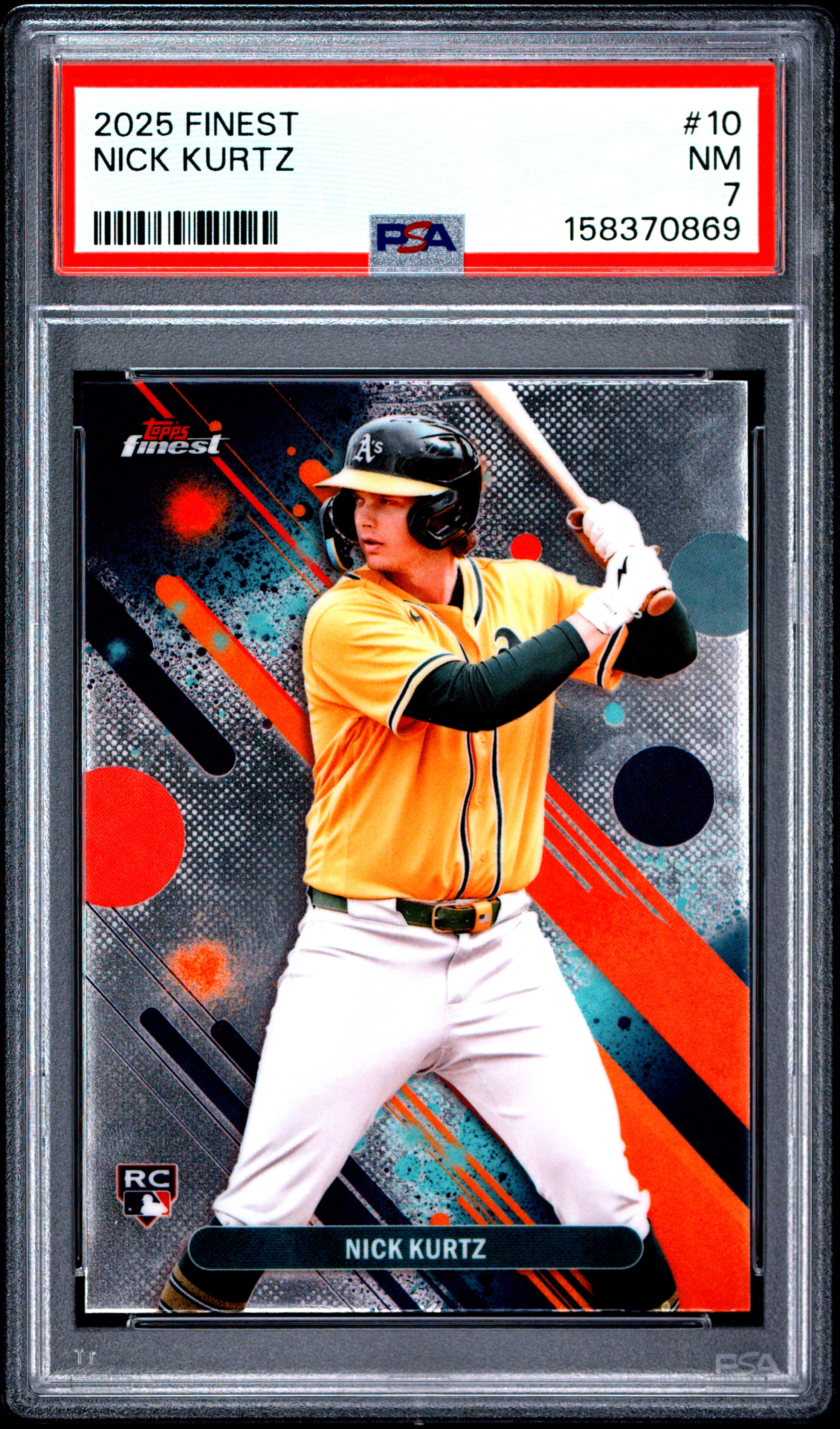 2025 #10 Nick Kurtz PSA 7 Topps Finest