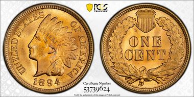 1894 1C MS66+ RD