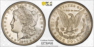 1879-S $1 VAM 25, Rev. of 1878 MS63
