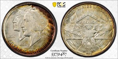 1936 50C Arkansas MS67