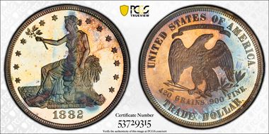 1882 T$1 Trade PR66