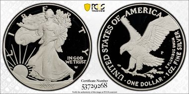 2026-P $1 Silver Eagle Congratulations Set PR70DCAM