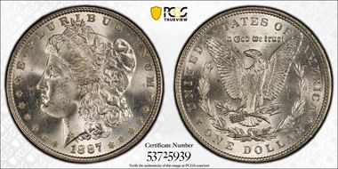 1887 $1 MS64