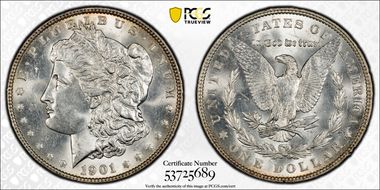 1901 $1 MS64
