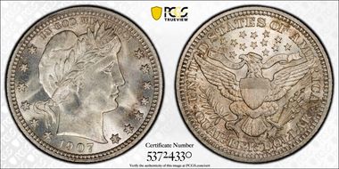 1907 25C MS66+ 