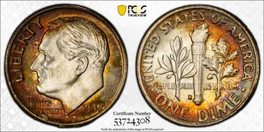 1949-S 10C MS67+ FB