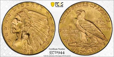1912 $2.50 MS63