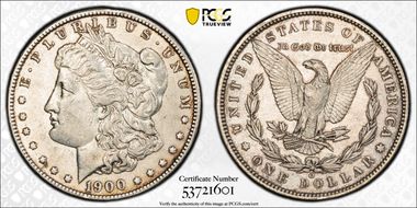 1900-O/CC $1 VAM 7, Overmintmark N1