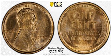 1909-S 1C Lincoln MS64BN