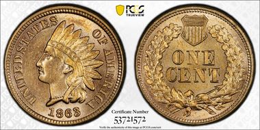 1863 1C MS64