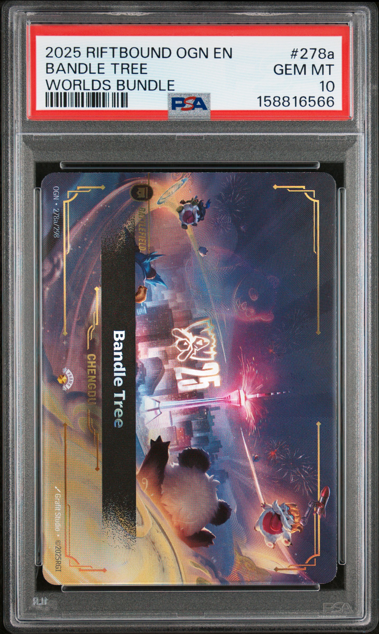 2025 #278a Bandle Tree PSA 10 Riftbound: League of Legends Ogn-Origins