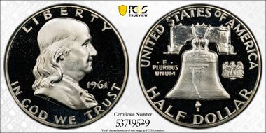 1961 50C PR66CAM