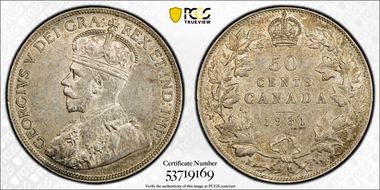 1931 50C AU58