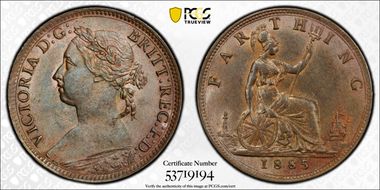 1885 1/4D S-3958 MS63BN