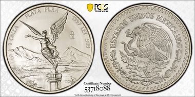 1997-Mo Onza Libertad Ag MS69
