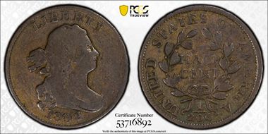 1802/0 1/2C Reverse of 1802 VG8BN