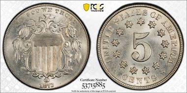 1873 5C Open 3 MS66