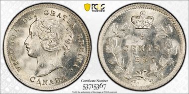 1897 5C Narrow 8 MS64