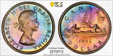 1953 S$1 No Strap, FWL MS67