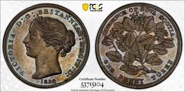 1856 1D NS-6A1 BR-875 Medal Alignment PR63BN