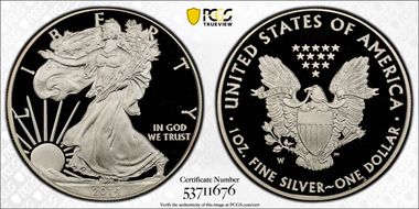 2014-W $1 Silver Eagle PR69DCAM