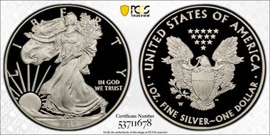 2014-W $1 Silver Eagle PR69DCAM