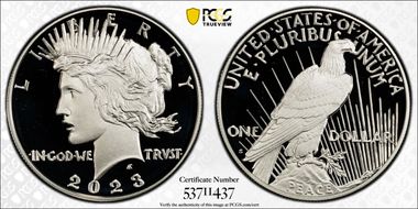 2023-S $1 Peace Dollar PR69DCAM