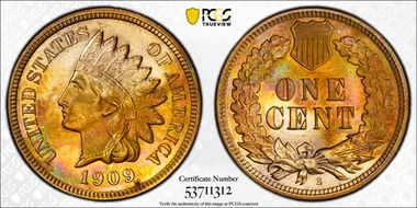 1909-S 1C Indian MS64RB