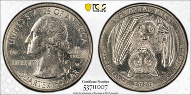2020-W 25C American Samoa NP V75 AU58