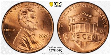 2020-D 1C Shield MS65RD