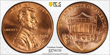 2020-D 1C Shield MS64RD