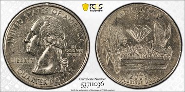 2003-P 25C Arkansas AU53