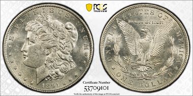 1891-S $1 AU58