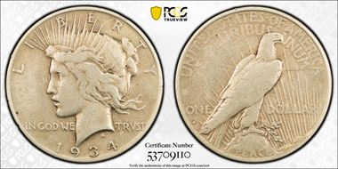 1934-S $1 VG10