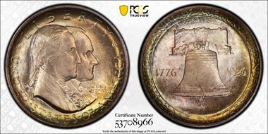 1926 50C Sesquicentennial MS66