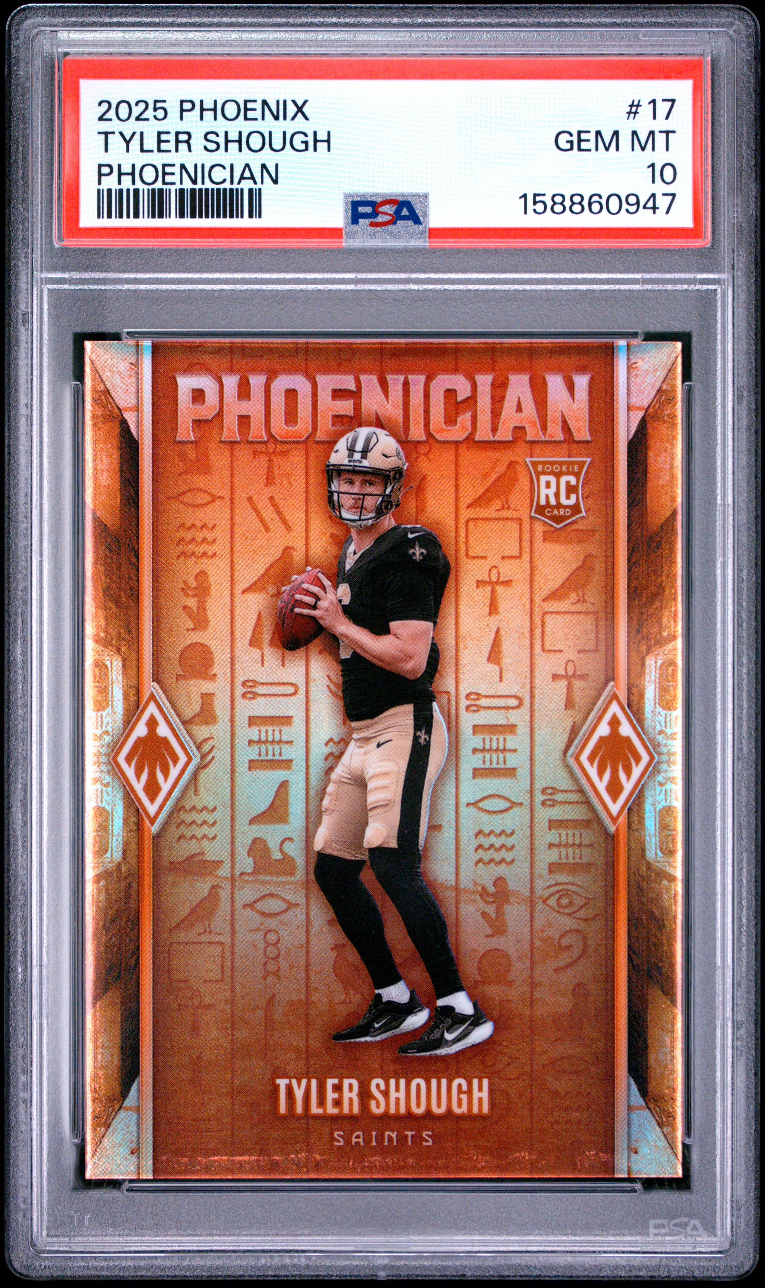 2025 #17 Tyler Shough PSA 10 Panini Phoenix Phoenician