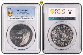 1967 $1 X-M2 Plain Edge PR61