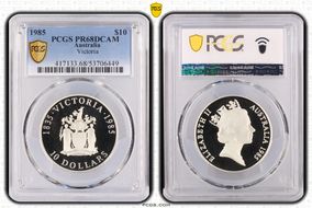 1985 $10 Victoria PR68DCAM