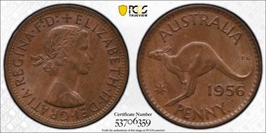 1956 Y. (p) 1D MS64RB