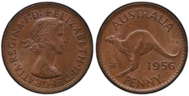 1956 Y. (p) 1D MS64RB
