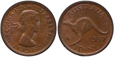 1957 Y. (p) 1D MS63BN