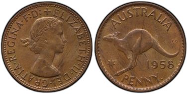 1958 Y. (p) 1D MS63RB
