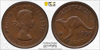 1959 (m) 1D MS62BN
