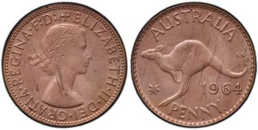 1964 Y. (p) 1D MS65RD